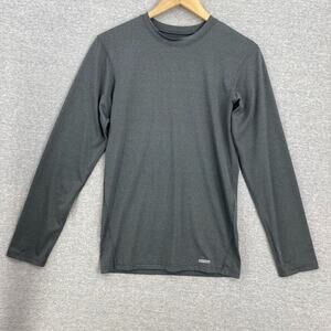 Tek Gear Shirt Mens Large Gray Compression Performance Long Sleeve Fitted Active